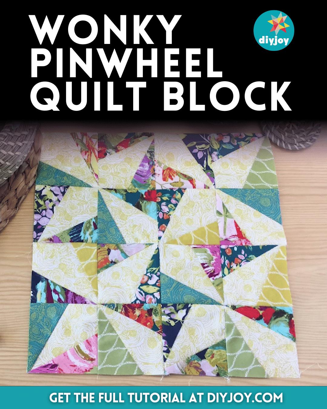 How to Make a Wonky Pinwheel Quilt Block