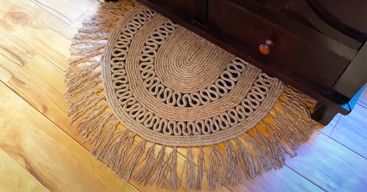 DIY Dollar Tree Boho Rug