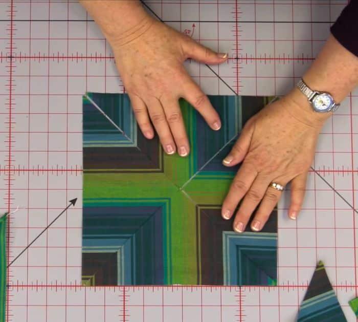 How to Make a Quartered Stripes Quilt Block