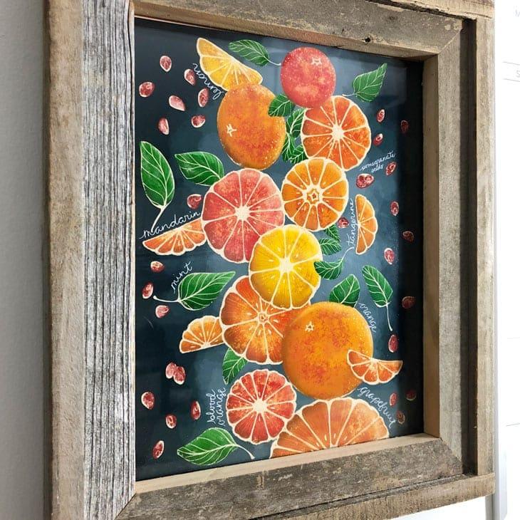 Citrus Kitchen Free Printable, a printable wall art, easy to fit into a busy afternoon and an idea worth saving for later