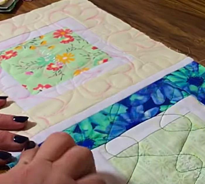 Learn how to join quilt as you so block the quick easy way