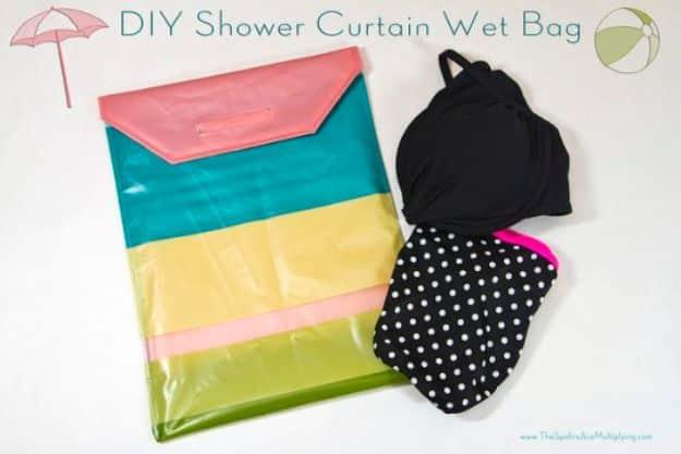 DIY Shower Curtain Wet Bag, quick enough to set up in a spare five minutes and the fix that ends the daily hassle for good