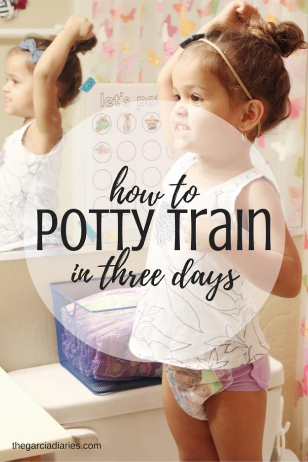 Potty Train In 3 Days, a family life shortcut, simple enough for anyone to do and a trick that actually works