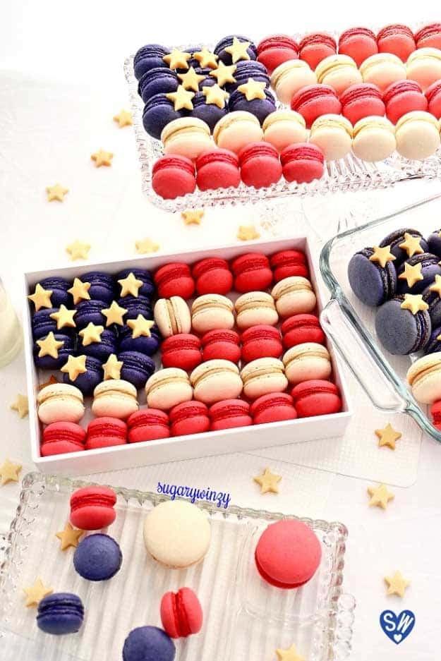 4th of July Dessert Ideas Macaroon Recipes | DIY Projects & Crafts by Sueeye