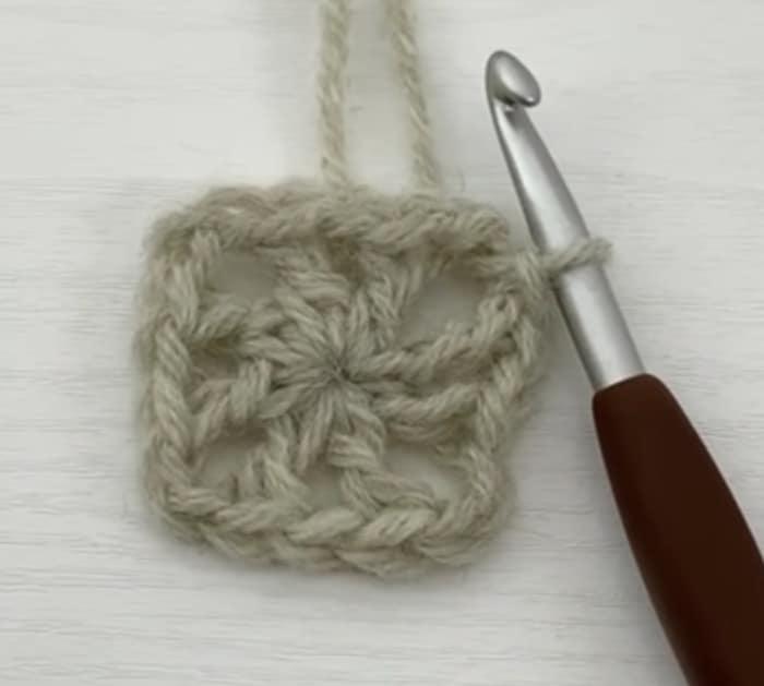 Make crocheted afghan squares