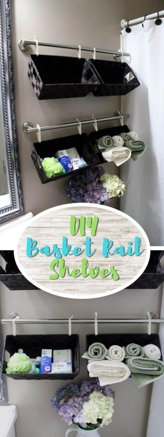 Basket Rail Shelves, a smart fix for towels, toiletries or extra supplies and a favorite pick from this roundup