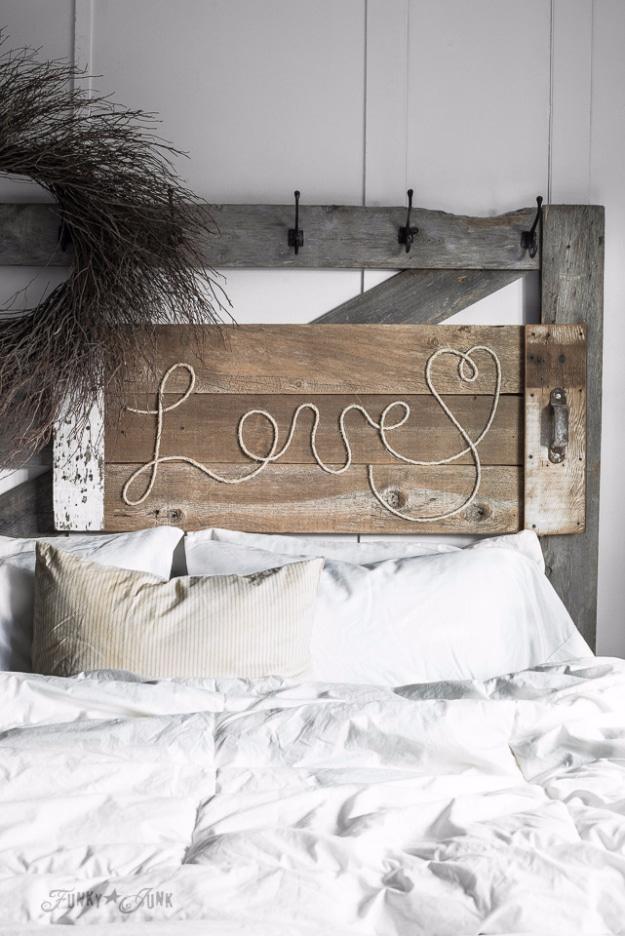 Reclaimed Wood Love Rope Sign, forgiving of small mistakes along the way and a keepsake worth handing down for years