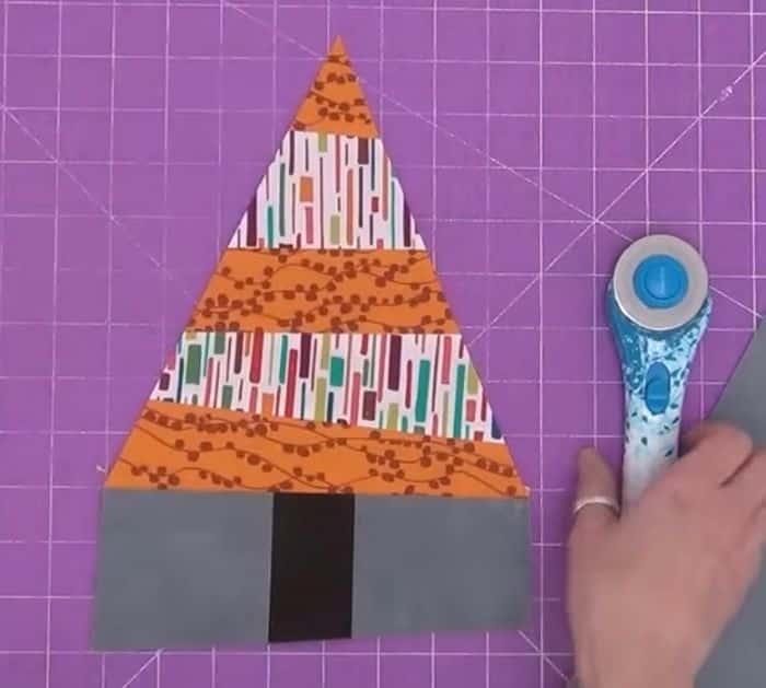 How to Make a Wonky Christmas Tree Quilt