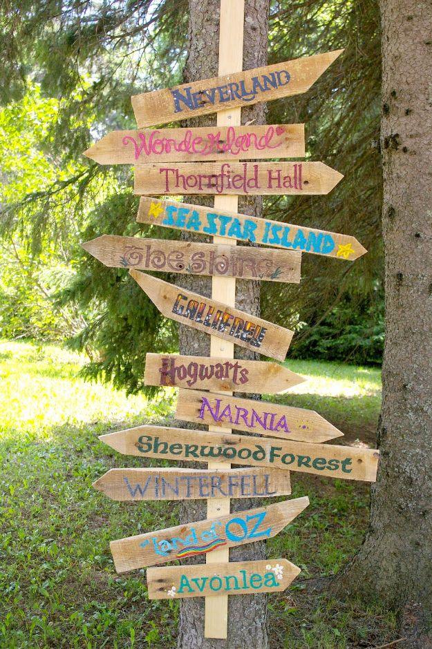 DIY Literary Garden Sign, a bookish decor project, breezy enough in steps to manage solo and a showpiece guests linger over