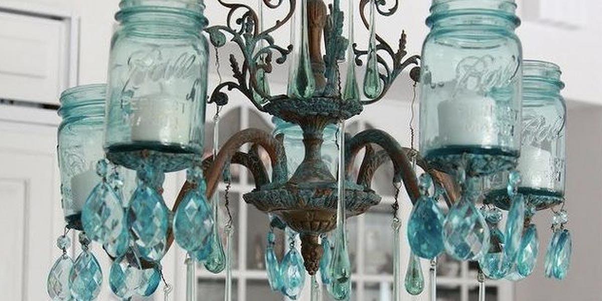 How to Make A Mason Jar Chandelier