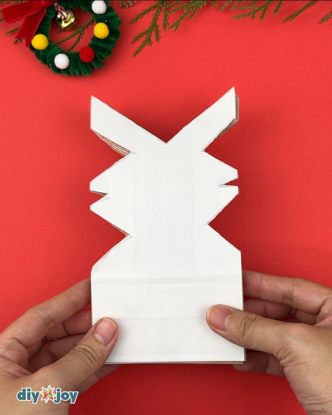 Snowflake Paper Bags — cutting the pattern