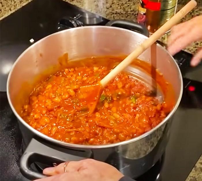 How To Make Baked Bean Casserole - Homemade Bean Recipe - Cornbread Recipes