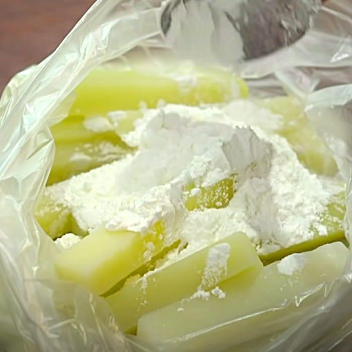 Cornstarch Fries Recipe - French Fries Recipe - Cheese Sauce Recipe