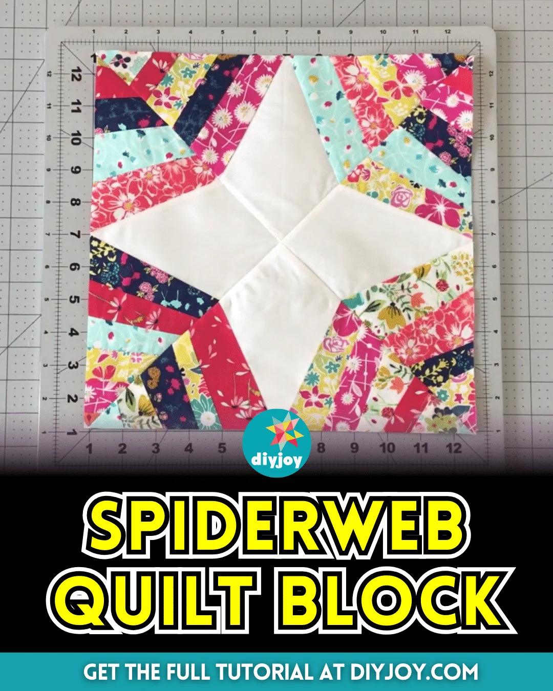 How to Make a Spiderweb Quilt Block