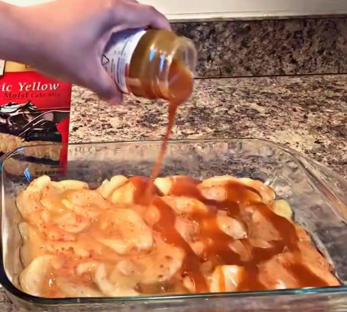 Easy Caramel Apple Dump Cake Recipe