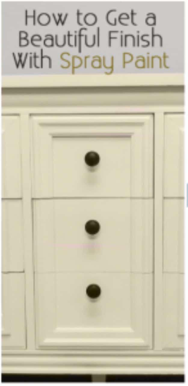 Spray Painting Tips and Tricks - Get A Beautiful Finish With Spray Paint - Home Improvement Ideas and Tutorials for Spray Painting Furniture, House, Doors, Trim, Windows and Walls