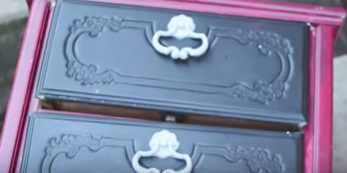 You Won’t Believe The Breathtaking Way She Transforms A Nightstand She Bought For $4!