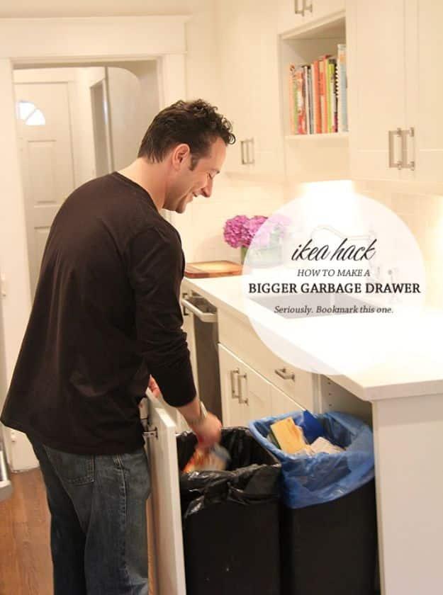 Ikea Garbage Drawer Hack, a simple hack using tools most people already own and a favorite pick from this roundup