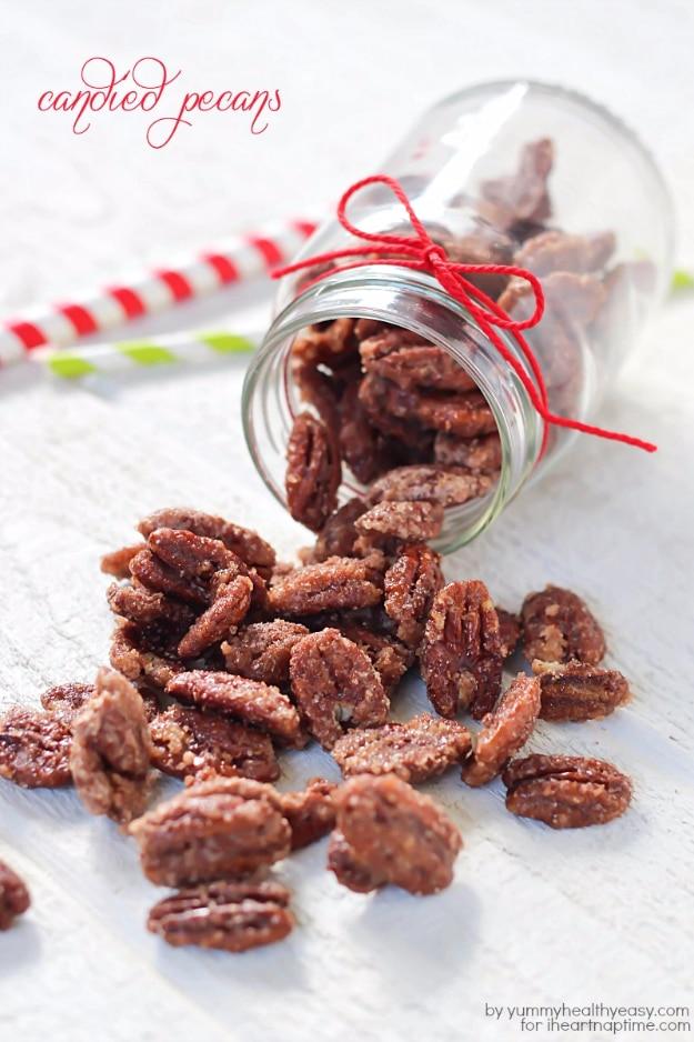 Candied Pecans In A Jar, flexible enough to adjust as you go and a nice way to make a plain corner feel finished