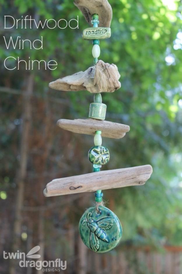 Driftwood Wind Chime, gentle on the wallet even making a matching pair and a touch that upgrades a plain corner instantly
