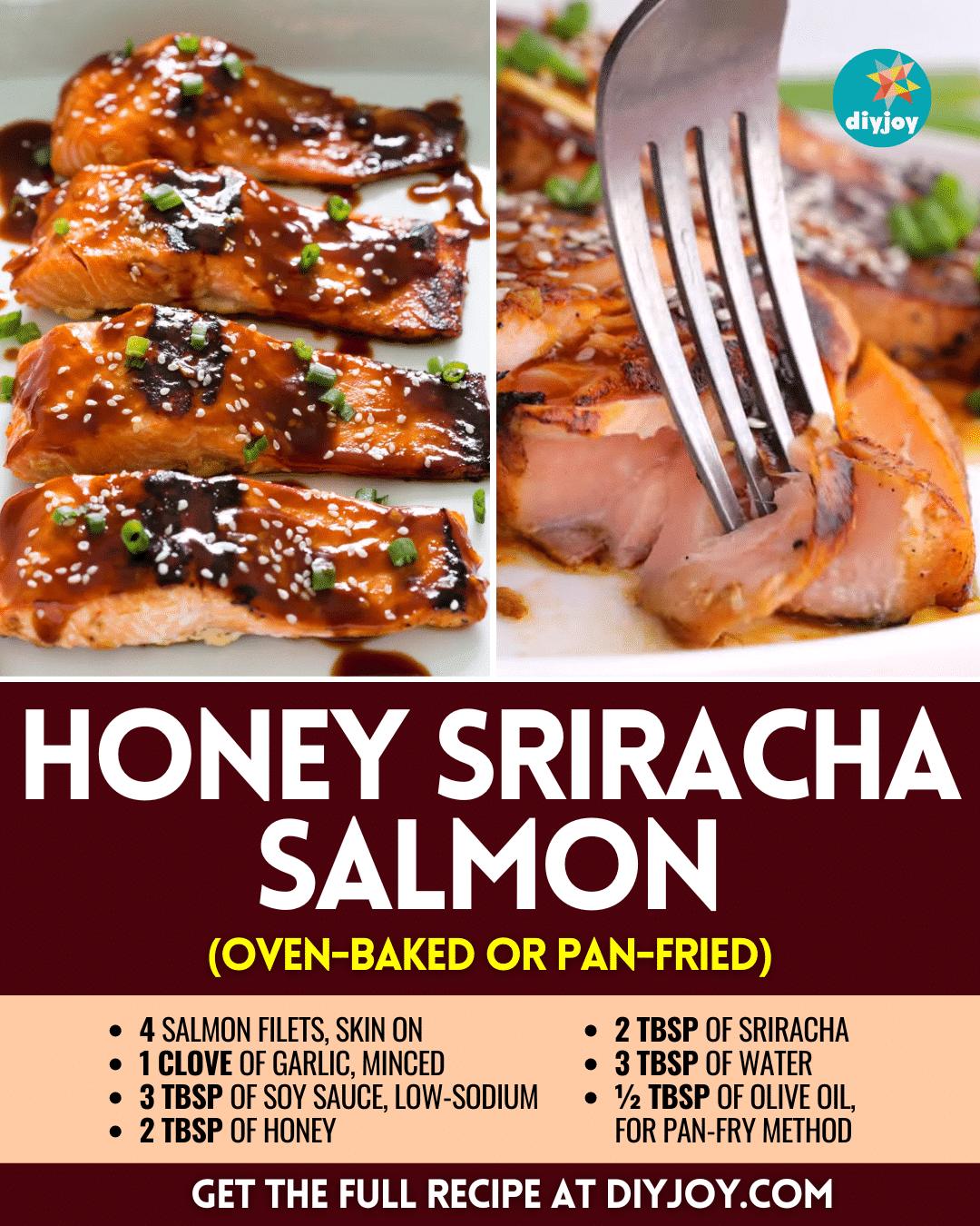 Super Easy Honey Sriracha Salmon Recipe