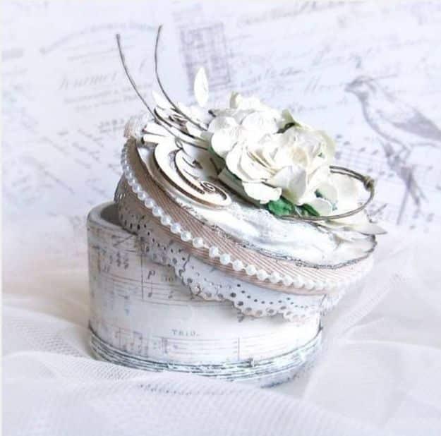 DIY Tape Roll Jewelry Box, quick enough to finish over a weekend and a favorite that gets compliments every time