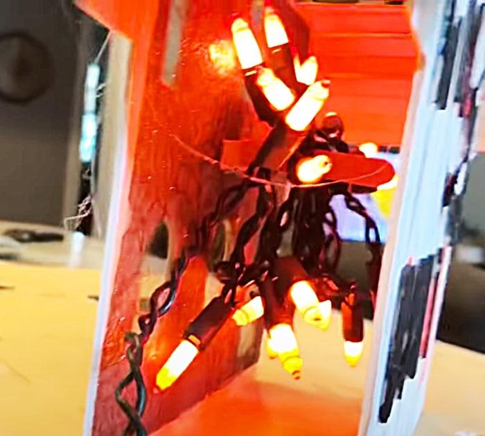Use String Lights To Make a Haunted House