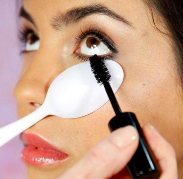 Repurposed Plastic Spoon, a beauty routine trick, cheap enough to attempt using stuff already on hand