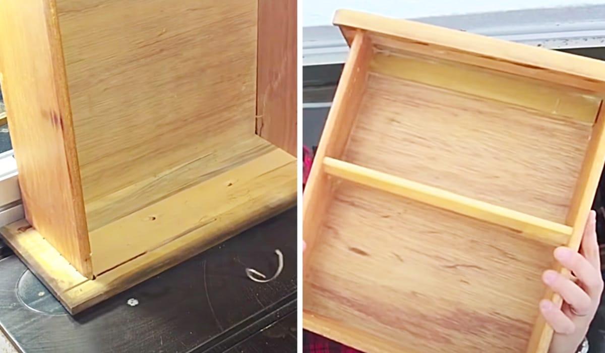 Turn A Drawer Into A Shelf