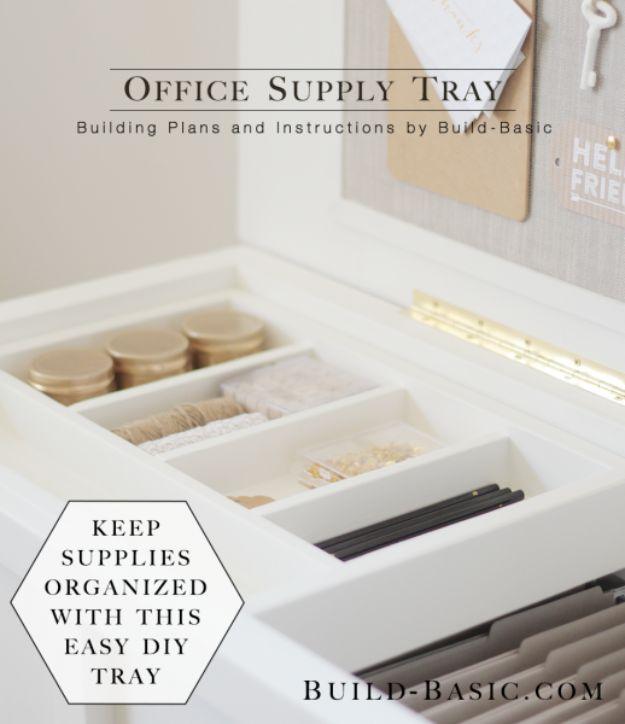 Office Supply Tray, quick enough to finish before nap time and a look that photographs beautifully once finished