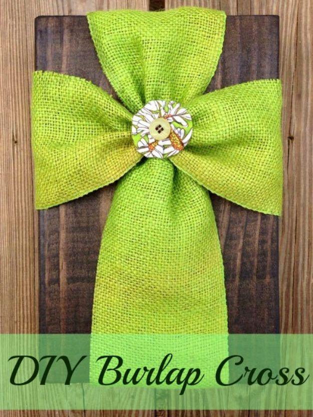 Super Easy DIY Burlap Cross, a piece that looks far pricier than it is and a warm touch worth adding to any room