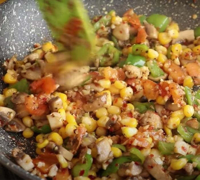 directions on how to make vegetable lasagna with bread