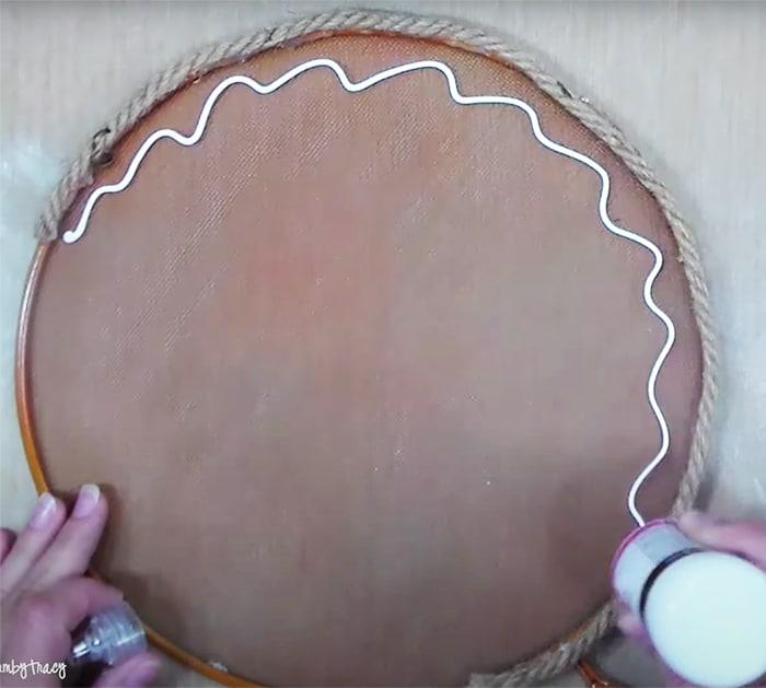 Use Screens to Make Rustic Pumpkin - Cheap Crafts - Easy Pumpkin Decor