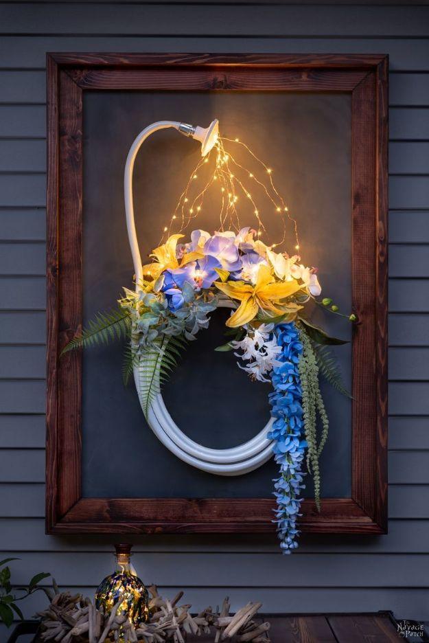 DIY Outdoor Magnetic Chalkboard, a fun project the whole family can help with and perfect for the season