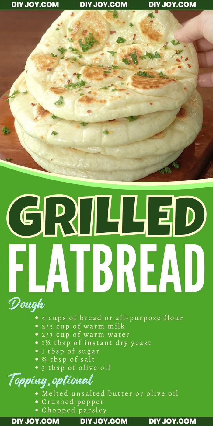Soft & Fluffy Grilled Flatbread Recipe