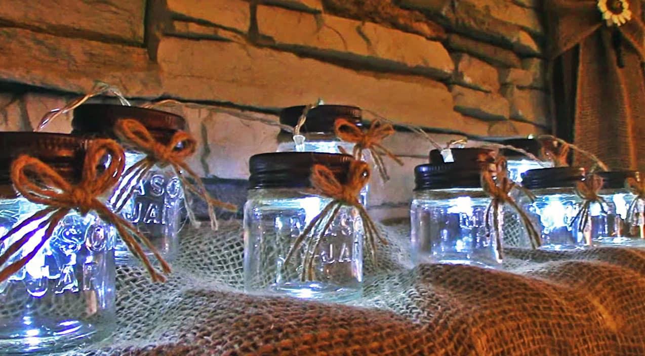 Turn Mason Jars Into String Lights For $5