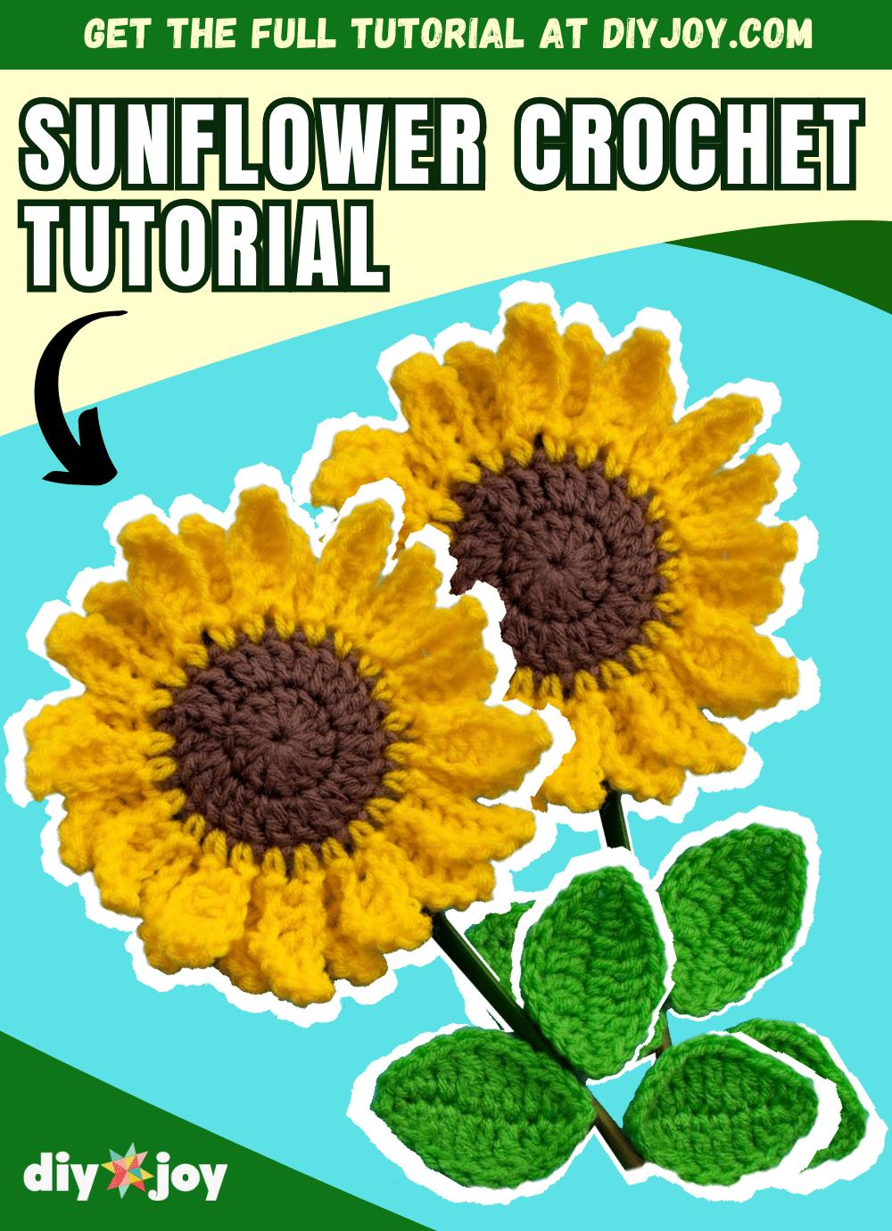 Easy Sunflower Crochet Tutorial
