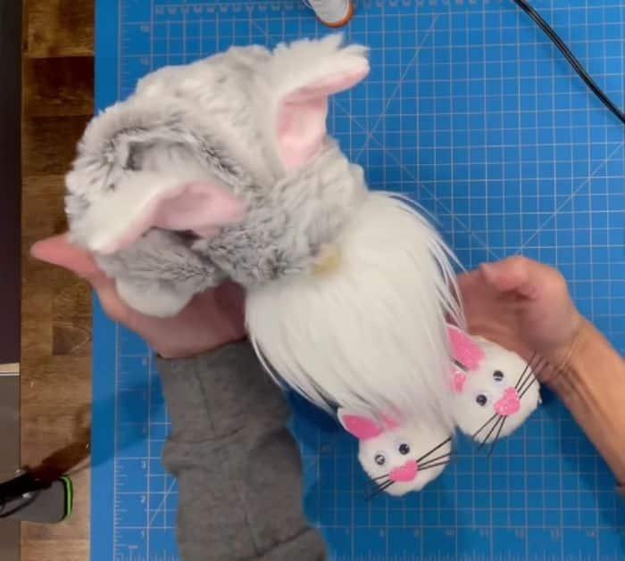 DIY Easter Bunny Gnome With Bunny Slippers Tutorial
