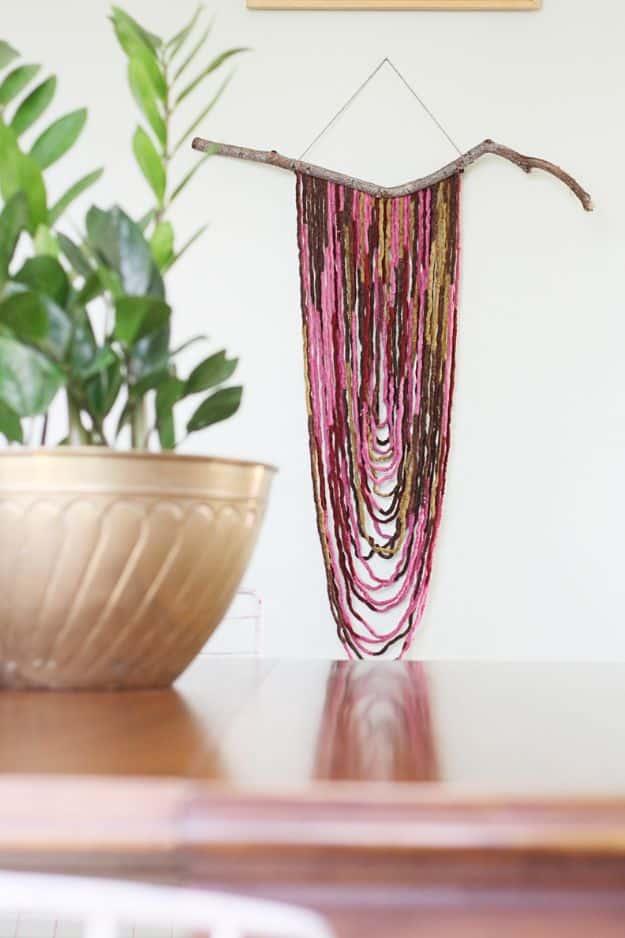 Fall Yarn Art, gentle on the wallet even making a matching pair and a touch that upgrades a plain corner instantly