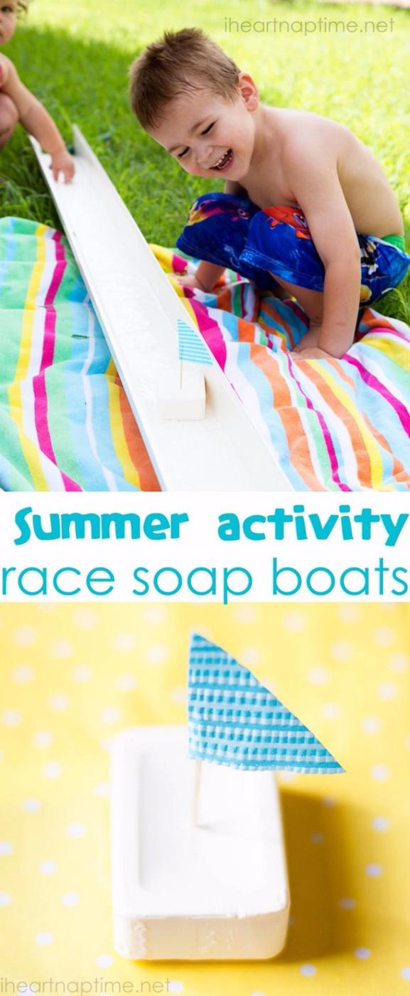 Race Soap Boats, a warm weather trick, simple enough for anyone to do and the fix that ends the daily hassle for good