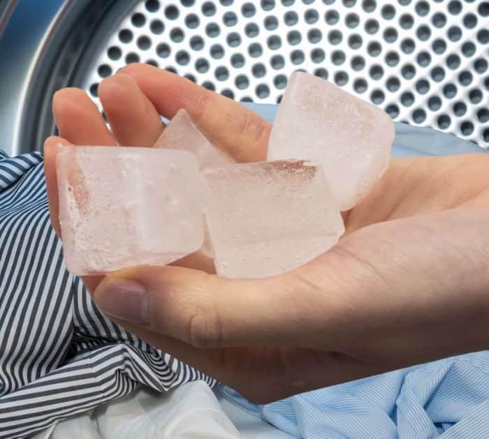 10 Laundry Hacks Everyone Should Know Ice cubes