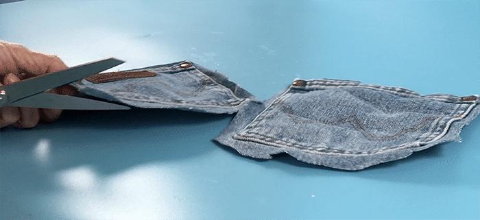 Jeans Pocket Placemats — trim jeans pocket country crafts ideas