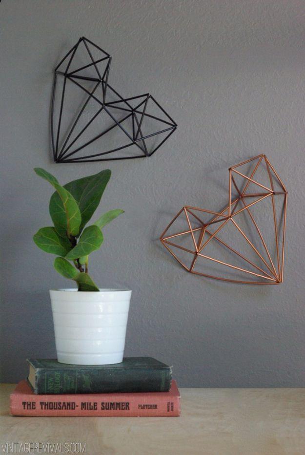 Geometric Himmeli Heart, an idea worth saving for later and a project that comes together in an afternoon