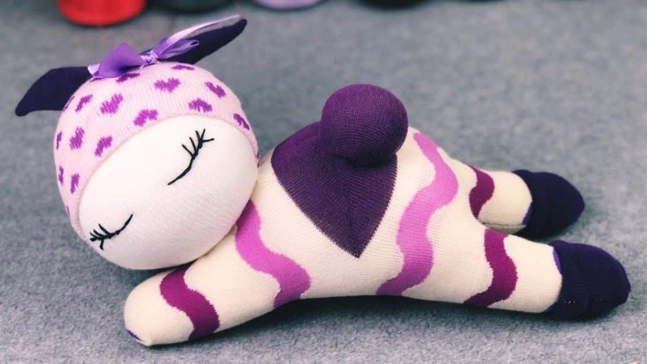 How To Sew A Sleeping Doll Using Socks