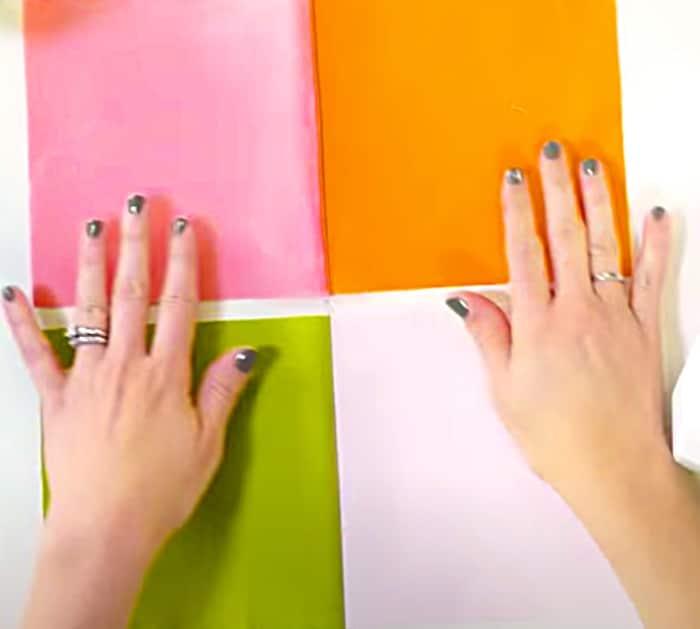 Make a four square quilt