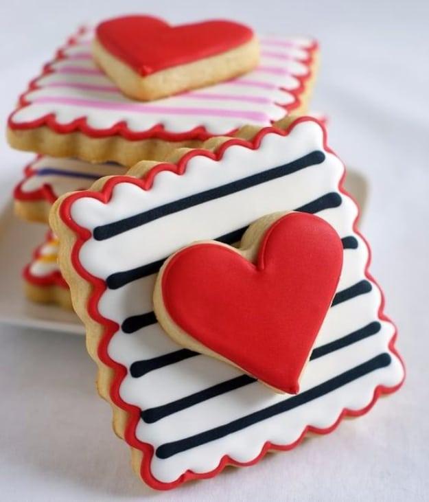 DIY Valentines Day Cookies - Perfect Every Time Cut-Out Cookies - Easy Cookie Recipes and Recipe Ideas for Valentines Day - Cute DIY Decorated Cookies for Kids, Homemade Box Cookie