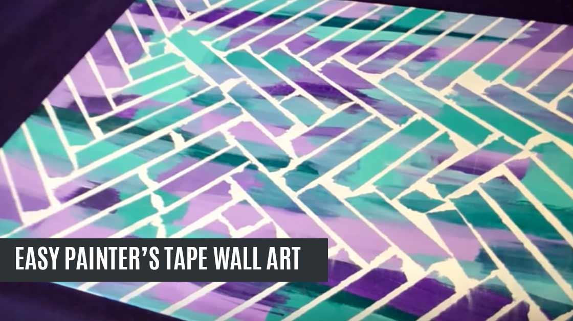 Unbelievably Easy Painter’s Tape Wall Art