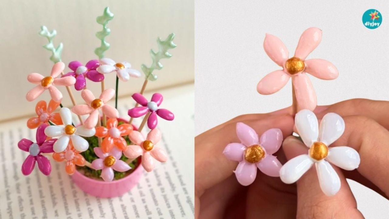 Hot Glue Flowers — easy step-by-step DIY tutorial.
