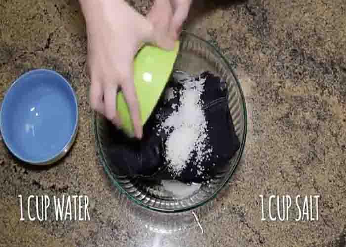 Soaking your jeans with salted water to keep them from fading