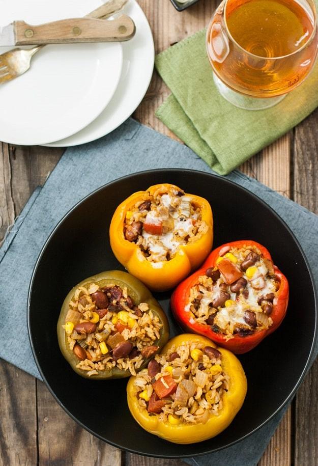 Easy & Healthy Crockpot Recipes - Slow Cooker Stuffed Bell Peppers - DIY Projects & Crafts by Sueeye at